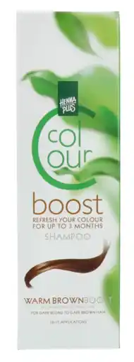 De Online Drogist Hennaplus colour boost warm brown 200ml aanbieding