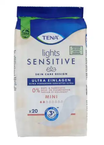 De Online Drogist Tena pads sensitive lights mini 20st aanbieding