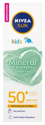 De Online Drogist Nivea sun kids mineral protection spf50+ 50ml aanbieding