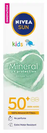 De Online Drogist Nivea sun kids mineral protection spf50+ 50ml aanbieding