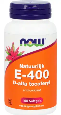 De Online Drogist Now e-400 d-alpha tocopherol capsules 100st aanbieding