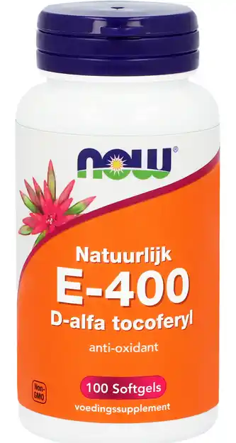 De Online Drogist Now e-400 d-alpha tocopherol capsules 100st aanbieding