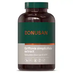 De Online Drogist Bonusan griffonia simplicifolia capsules 200cp aanbieding