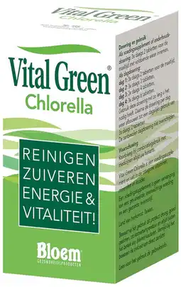 De Online Drogist Bloem vital green chlorella tabletten 600tb aanbieding