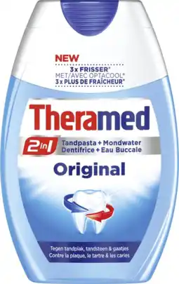 De Online Drogist Theramed tandpasta 2in1 original 75ml aanbieding