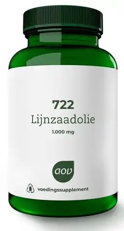 De Online Drogist Aov 722 lijnzaadolie 1000mg capsules 90cp aanbieding