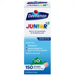 De Online Drogist Davitamon junior 1-3 aardbei smelttabletten 150tb aanbieding