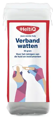 De Online Drogist Heltiq verbandwatten 50gr aanbieding
