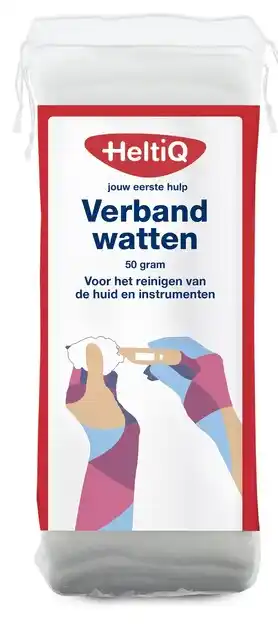 De Online Drogist Heltiq verbandwatten 50gr aanbieding