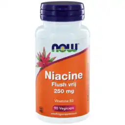 De Online Drogist Now niacine flush vrij 250mg capsules 90st aanbieding