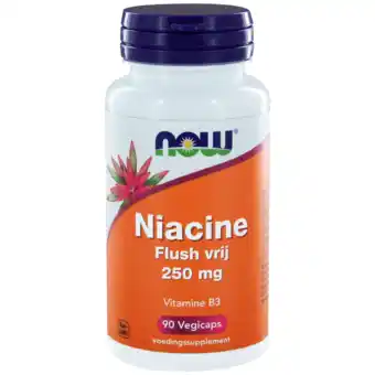 De Online Drogist Now niacine flush vrij 250mg capsules 90st aanbieding