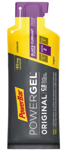 De Online Drogist Powerbar powergel black currant 41gr aanbieding