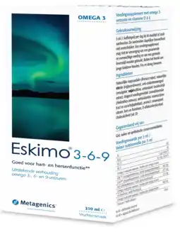 De Online Drogist Metagenics eskimo 3-6-9 vloeibaar 210ml aanbieding