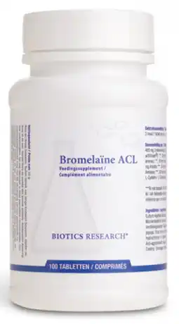 De Online Drogist Biotics bromelaïne acl tabletten 100tb aanbieding