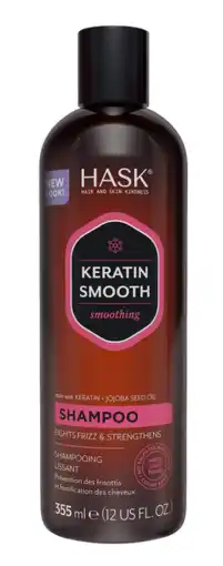 De Online Drogist Hask keratin smoothing shampoo 355ml aanbieding