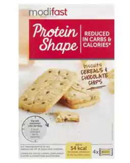 De Online Drogist Modifast protein shape biscuits granen & chocoladestukjes 200gr aanbieding