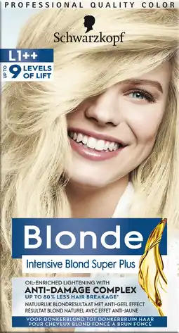 De Online Drogist Schwarzkopf blonde l1++ intensive blond super plus 50ml aanbieding