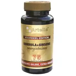 De Online Drogist Artelle rhodiola & ginseng energiebalans capsules 75cp aanbieding