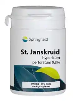 De Online Drogist Springfield st.janskruid 500mg 60cp aanbieding