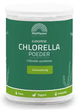 De Online Drogist Mattisson healthstyle europese chlorella poeder 125gr aanbieding