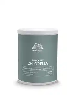 De Online Drogist Mattisson healthstyle europese chlorella poeder 125gr aanbieding