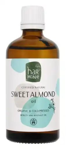 De Online Drogist Harmonie zoete amandel olie bio 100ml aanbieding
