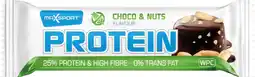 De Online Drogist Maxsport choco & nuts protein reep 60gr aanbieding