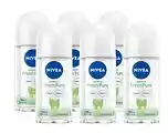 De Online Drogist Nivea fresh pure roll-on voordeelverpakking 6x50ml aanbieding
