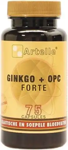 De Online Drogist Artelle ginkgo + opc forte capsules 75 st  * 75cp aanbieding