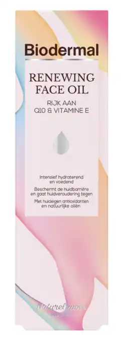 De Online Drogist Biodermal renewing face oil 30ml aanbieding