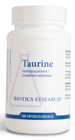 De Online Drogist Biotics taurine capsules 100cp aanbieding
