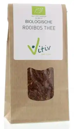 De Online Drogist Vitiv biologische rooibos thee 50gr aanbieding