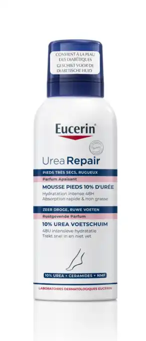 De Online Drogist Eucerin urearepair plus 10% urea voetschuim 150ml aanbieding