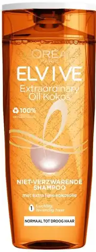 De Online Drogist Elvive shampoo extraordinary oil kokosolie 250ml aanbieding