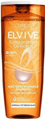 De Online Drogist Elvive shampoo extraordinary oil kokosolie 250ml aanbieding