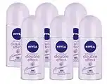 De Online Drogist Nivea double effect roll-on voordeelverpakking 6x50ml aanbieding