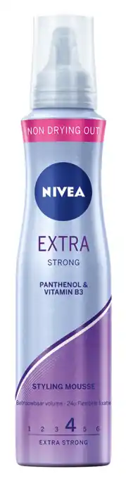 De Online Drogist Nivea extra strong styling mousse 150ml aanbieding