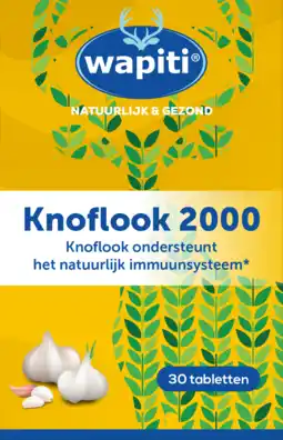 De Online Drogist Wapiti knoflook 2000 tabletten 30tb aanbieding