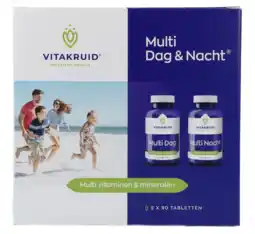 De Online Drogist Vitakruid multi dag & nacht 2 x 90 tabletten 180tb aanbieding