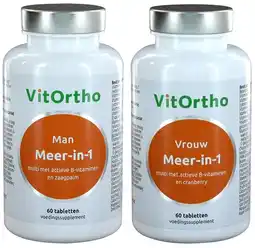 De Online Drogist Vitortho meer in 1 man & vrouw tabletten 2st aanbieding