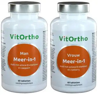 De Online Drogist Vitortho meer in 1 man & vrouw tabletten 2st aanbieding