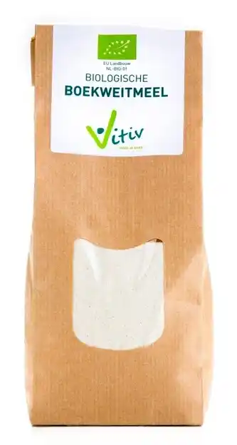 De Online Drogist Vitiv biologische boekweitmeel 500gr aanbieding