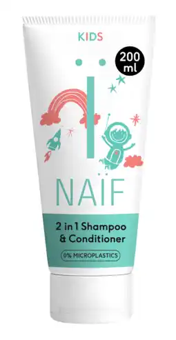 De Online Drogist Naif kids 2-in-1 shampoo & conditioner 200ml aanbieding