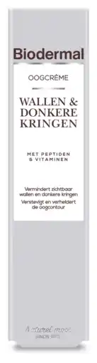 De Online Drogist Biodermal oogcrème wallen & donkere kringen 15ml aanbieding