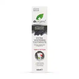 De Online Drogist Dr organic activated charcoal extra whitening toothpaste 100ml aanbieding