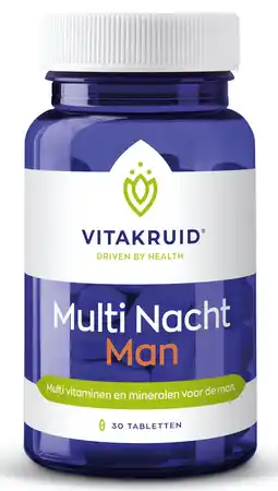 De Online Drogist Vitakruid multi nacht man tabletten 30tb aanbieding