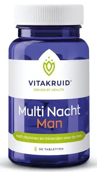 De Online Drogist Vitakruid multi nacht man tabletten 30tb aanbieding