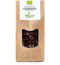 De Online Drogist Vitiv biologische cranberry met appeldiksap 250gr aanbieding