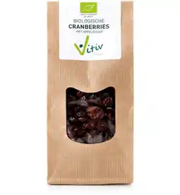 De Online Drogist Vitiv biologische cranberry met appeldiksap 250gr aanbieding