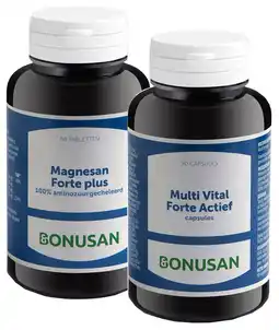 De Online Drogist Bonusan magnesan forte plus + multi vital forte actief combiset 2 stuks aanbieding